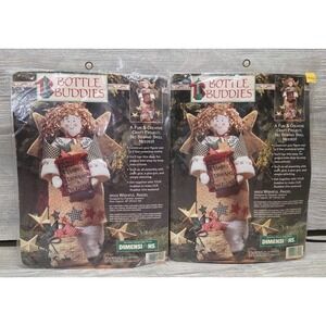 2 Dimensions Craft Kit Bottle Buddies 18102 WISHFUL ANGEL  Christmas Holiday B2